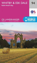 Whitby Esk Dale & Robin Hoods Bay Landranger Map 94 Ordnance Survey Latest 