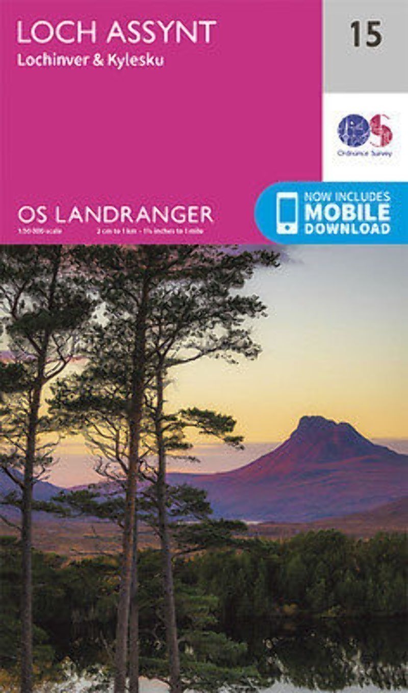 Loch Assynt Lochinver Kylesku Landranger Map 15 Ordnance Survey Latest 