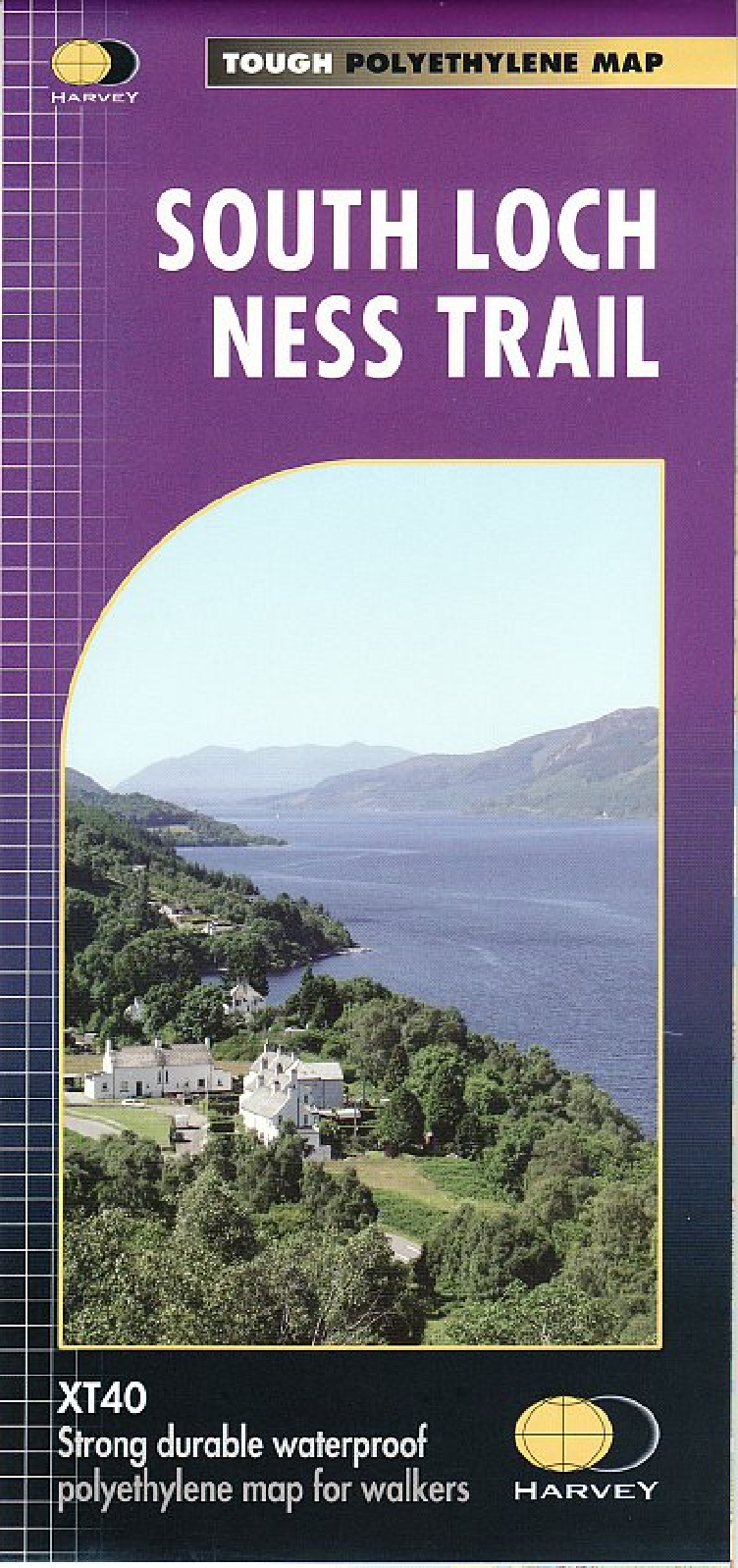 South Loch Ness Harvey National Trail Map - Trail 50 miles long 