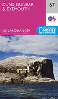 Duns Dunbar & Eyemouth Landranger Map 67 Ordnance Survey Latest 