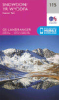 Snowdon & Caernarfon Landranger Map 115 Ordnance Survey Latest 