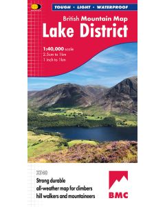 British Mountain Map - Lake District